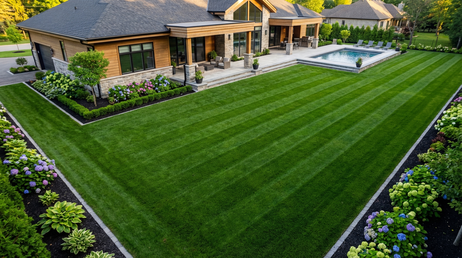 Beautiful professional lawn care